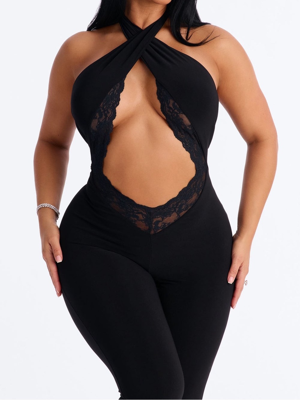 Cutout capri catsuit😝 - Picture 2 of 4